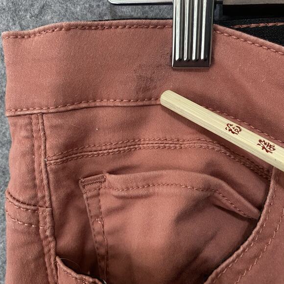 Democracy Ab Solution Jeans Womens Sz 10 Coral Tie Hem Stretch - Picture 9 of 12